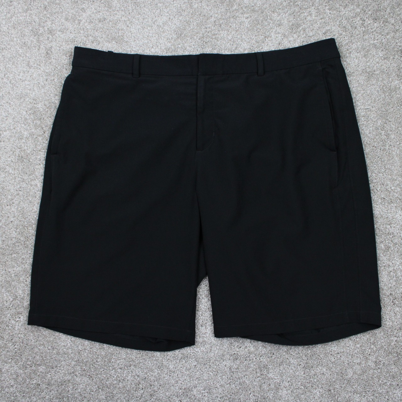Shorts Mens 38 Black Performance Stretch W/ 10" Inseam