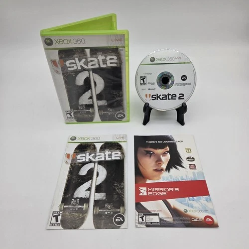 Skate 2 (Microsoft Xbox 360, 2009) CIB W/ Inserts Complete Tested