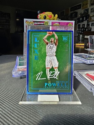 2015-16 Panini Luxe LX-NPW Norman Powell RC 01/25 Saphire Raptors OnCardAuto NM+