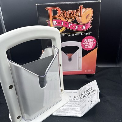 VTG Bagel Biter Cutter The Original Bagel Guillotine Kitchen Gadget Made in USA