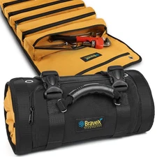 Tool Roll Bag, Zero Abrasion Tool Bag, 1200D Ballistic Weave Deluxe Roll Up T...