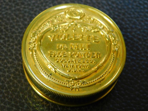 Antique 1920's Colgate & Co VIOLETTE De Mai Face Powder Sample Size Tin Sweet