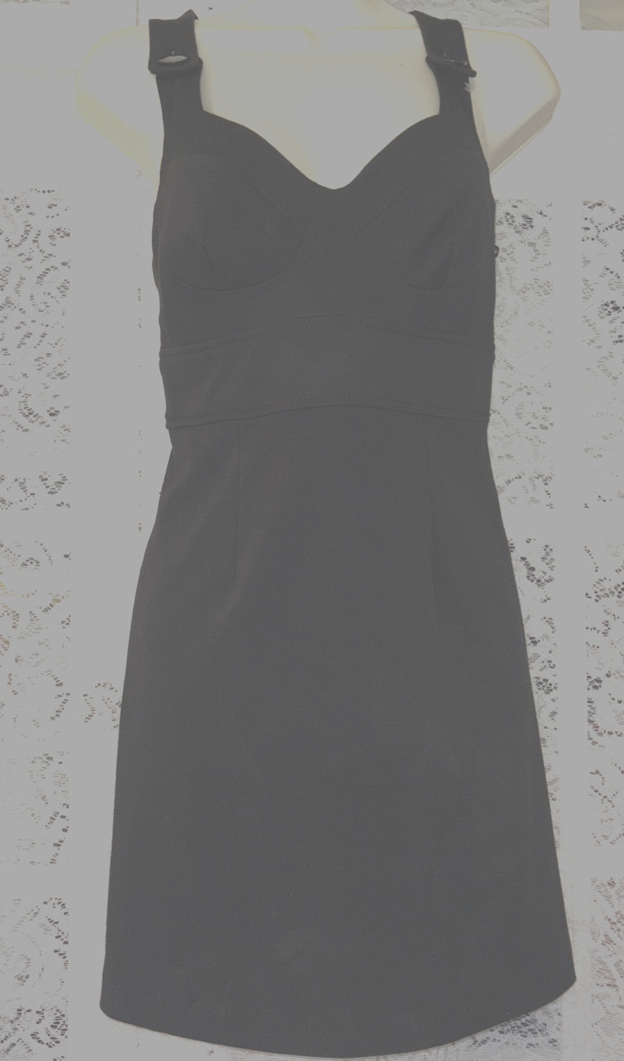 GUESS,solid black,racerback,2 button,straps,strai… - image 2