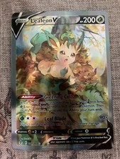 Pokémon Leafeon V 167/203 SWSH07: Evolving Skies Ultra Rare Full Art Holo 200 HP