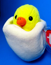Ty Beanie Baby "EGGBERT" the Hatching Chick, 4232, 1998, 5.5", Mint Condition 