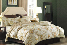 Creative Cotton Duvet Cover Queen Mystery Reversible Baroque Damask Comforter Co