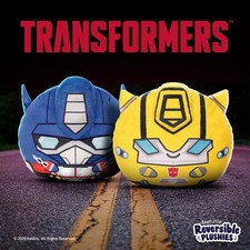 Transformers Lot Bumblebee and Optimus Prime Reversible Plush TeeTurtle NEW NWT