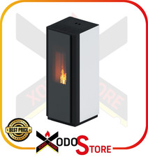 Stufa a pellet EVA CALOR modello QUADRA 9 e 11 kW - invia mail per sconto
