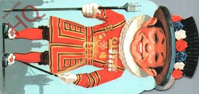 Ansichtskarte: London, Beefeater, Formkarte [Farbmeister]