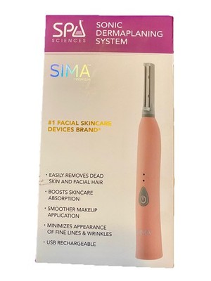 Spa Sciences SIMA Deluxe Sonic Dermaplaning System Pink New Open Box
