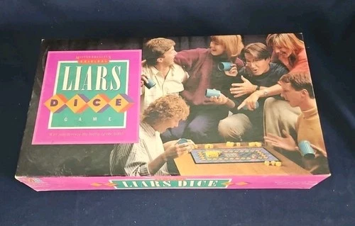 Vintage Original ~ LIARS DICE ~ 1987 Milton Bradley  Board Game Complete Used