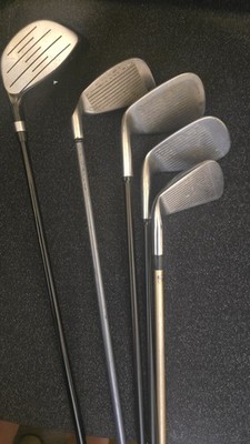 Lot of 5 Golf Clubs Callaway 4i Titleist DCI 3i Gary Player SW PW Tour Craft 5W