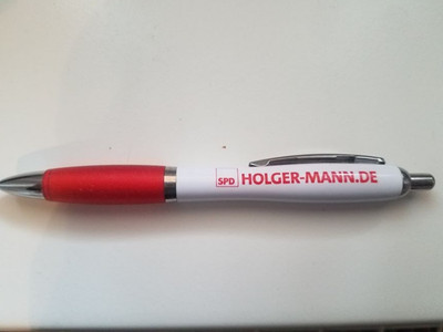 SPD Sozialdemokratische Partei Deutschlands KUGELSCHREIBER HOLGER MANN KULI NEU