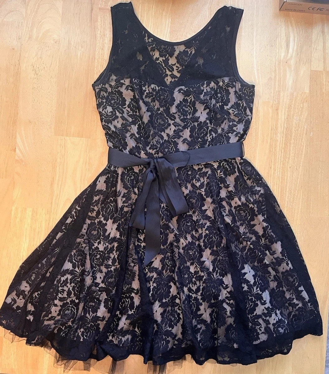betsy adam black lace dress & Dresses for Women for sale Fitted Sleeves Perth Deep Plunge Knot Front Color:Black Bandana