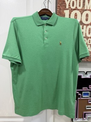 Polo Ralph Lauren Men s Soft Touch Polo Shirt Green Classic Fit Size M Excellent
