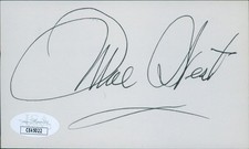 Mae West Actress Dual Signed 3x5 Index Card JSA Authenticated