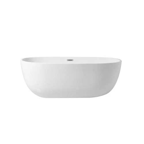 Elegant Decor Allegra 67" Iron and Nylon Soaking Roll Top Bathtub in White - Picture 3 of 8