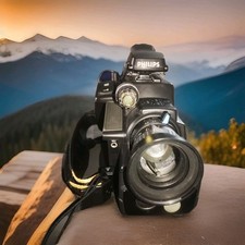 Philips Videokamera Vintage Camcorder mit Blitz