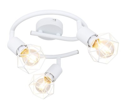 GLOBO W-3 XARA I Strahler Metall weiß, 3x E14 - Deckenleuchte für Innenräume, IP