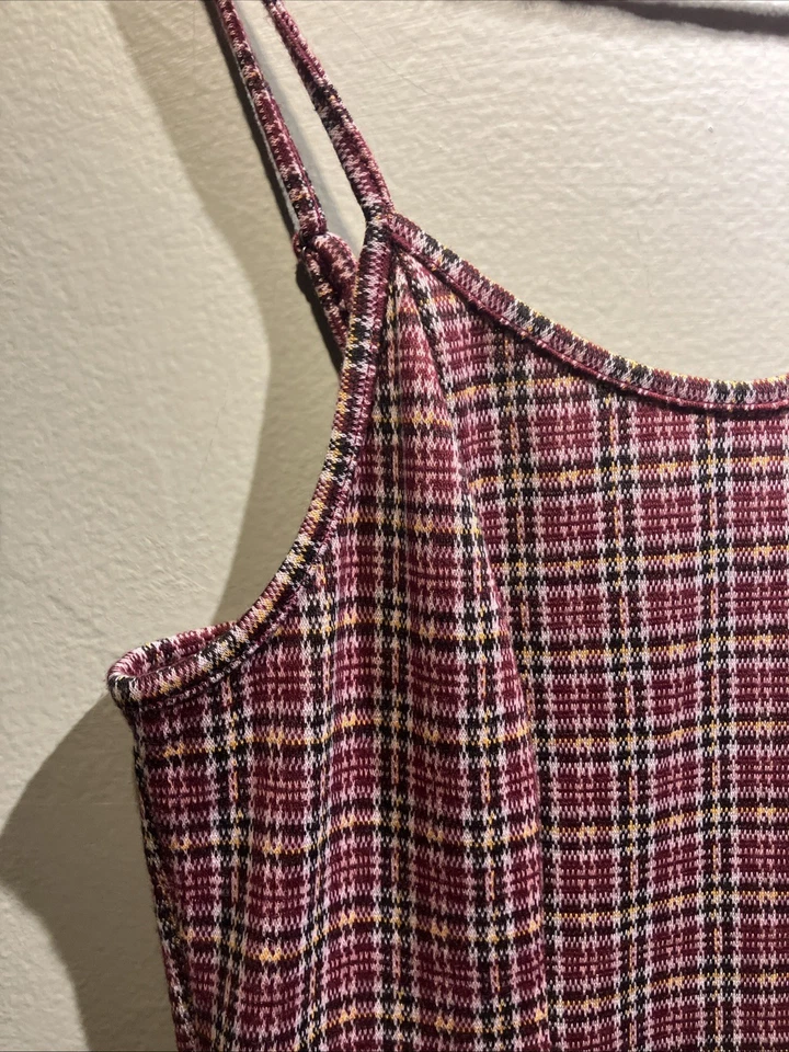 NWT Wild Fable Jumpsuit Bodysuit S Small - Retro Plaid - Red/black/white Chic - Image 2 of 4