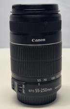 CANON Lens EF-S 55-250mm 1:4-5.6 IS II Zoom Lens Excellent Condition Fast Ship
