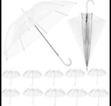 Clear Dome Umbrellas 36  Auto open, windproof, with J hook
