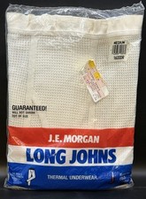 Vntg 90s J.E. Morgan NIOP Thermal Underwear Long John  s,Sz M 34-36,Ankle Length