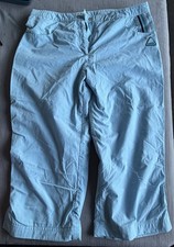 Adidas Women’s Pale Blue (3/4) Three Quarter Length Bottoms UK Size 8 VGC