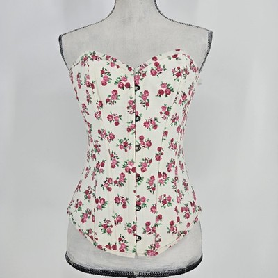 Adore Me Floral Corset Cottagecore Romantic Large