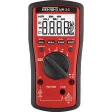 Multimeter MM 2-2 0,01 mV – 600V AC/DC TRUE RMS BENNING