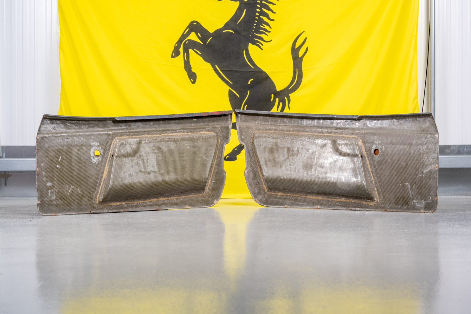 Genuine Ferrari F40 Carbon Door Panels Cards ORIGINAL Pair Left Right Pair OEM