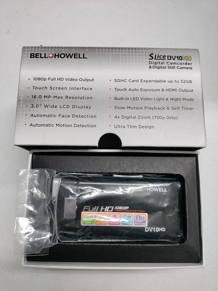 DV10HD Bell & Howell Camcorde& Still Camera W/Battery and Charger Tested! Notes! - Image 4 of 4