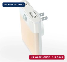 1 Pack White LED Night Light Plug in Motion Sensor