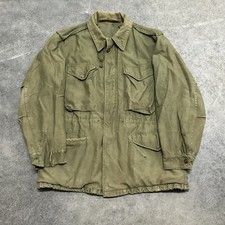 Vintage 70s M-1951 Field Jacket OG Vietnam Era Size Medium