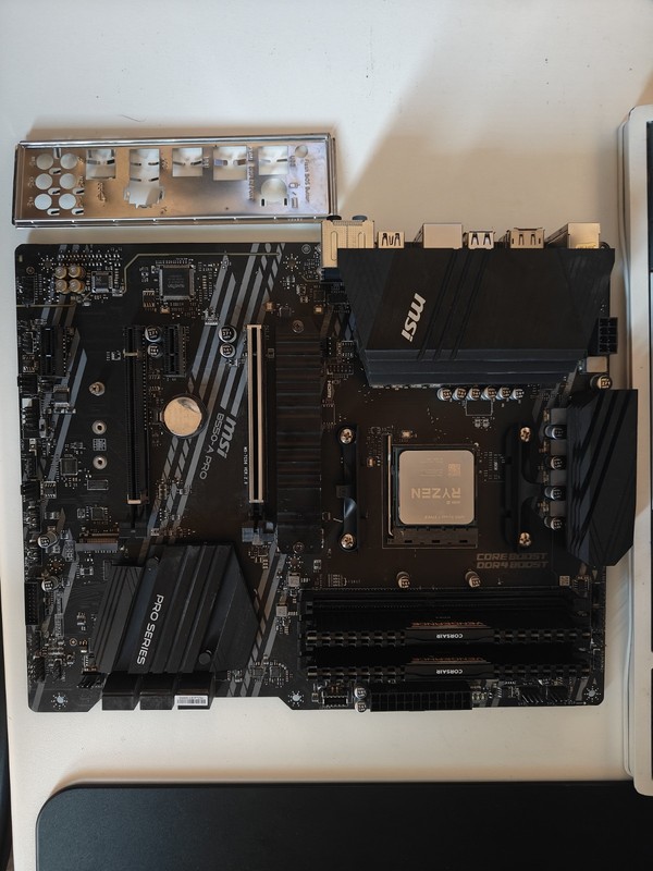 Motherboard CPU RAM Bundle- Ryzen 7 5700x, MSI B550- A PRO, 16GB DDR4 3600 RAM