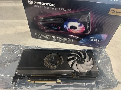Acer Predator BiFrost Intel Arc A770 OC 16GB RGB Graphics Card Multiple Monitor