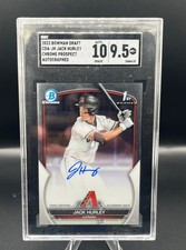 JACK HURLEY AUTO 1st 2023 Bowman Chrome Draft Autograph D-BACKS Rookie Card RC. rookie card picture