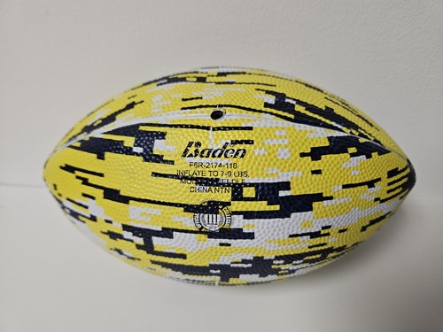 Vintage Michigan Wolverines Baden Junior Football Rubber Pinwheel Tie Dye - Picture 8 of 10