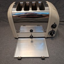 Dualit 4 Slice NewGen wide slot Classic bagel Toaster CREAM Model D4VMHA UK VGC!