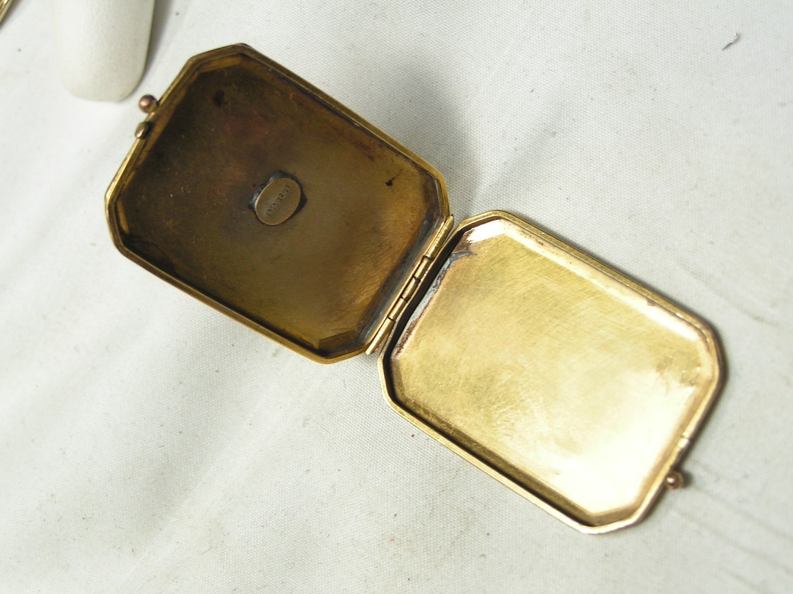 ...Victorian Gold Filled Initial 'B' Rectangle Lo… - image 12