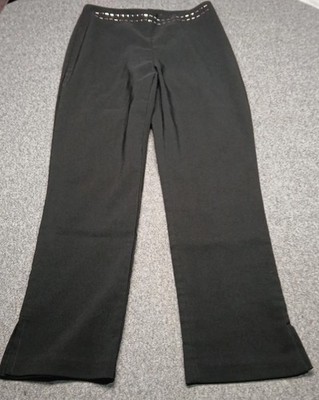 Odds & Evens Women's Size 1 Low Rise Black Slacks Formal