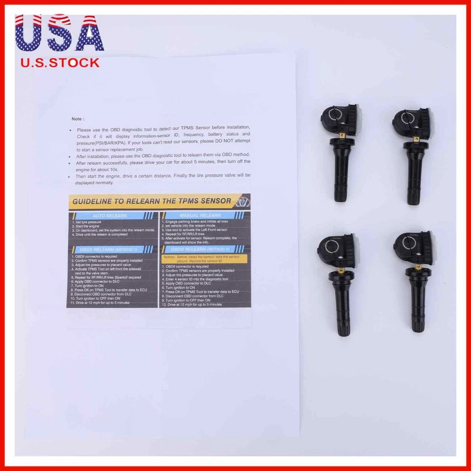 Nuevo sensor de monitoreo de presión de 4 neumáticos apto para Lincoln MKS 2016 2017 Stock en EE. UU. Foto 2 de 4