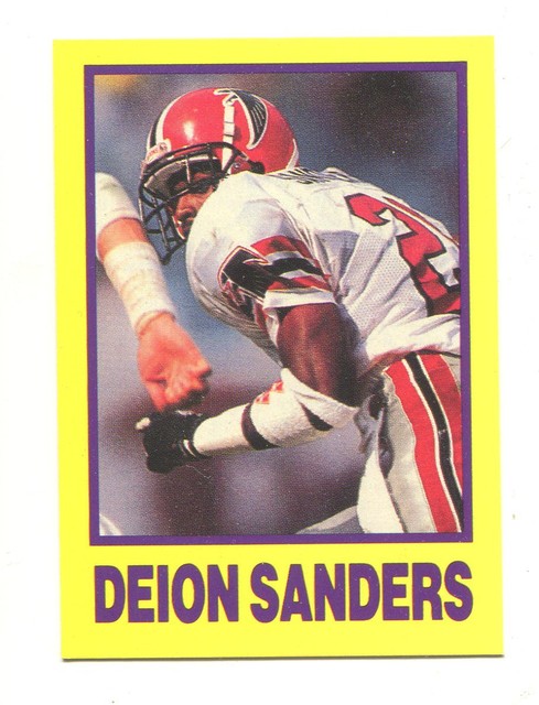 1990 Oddball card STATZ Deion Sanders Atlanta Falcons