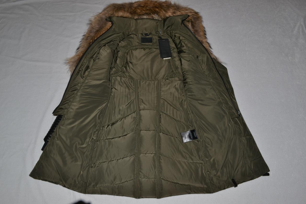 AUTHENTIC RUDSAK WOMENS SHAUNA FITTED DOWN COAT LEATHER BLACK GREEN ALL SIZES image 5