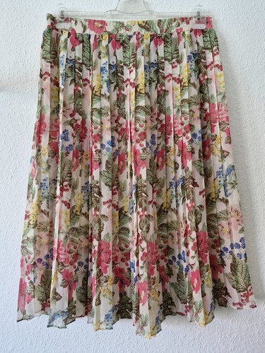 ALBA MODA SET Damen Rock + Bluse bunt transparent Blumen Sommer Gr. 44/46 - Bild 4 von 10