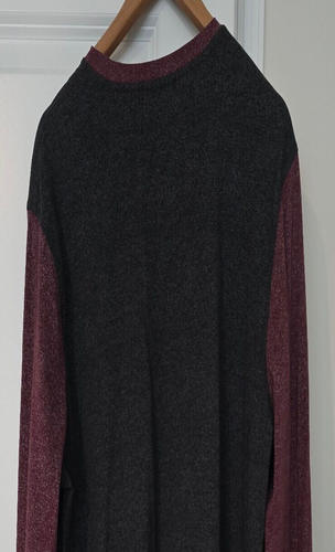 Men's, International Report, Long Sleeve, Shirt, Grey, Purple, Pullover - Picture 4 of 5