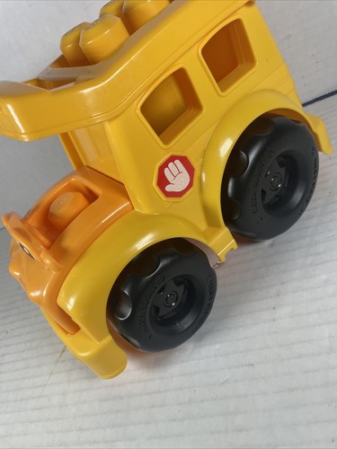 Mega Blocks First Builders Sonny School Bus Yellow Vehicle Mega Blocks No Ppl 17 - Picture 3 of 7