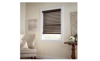 52x48 Inch Espresso Faux Wood Blind Cordless Room Darkening Privacy Window Shade 52x48 Inch Espresso Faux Wood Blind Cordless Room Darkening Privacy Window Shade
