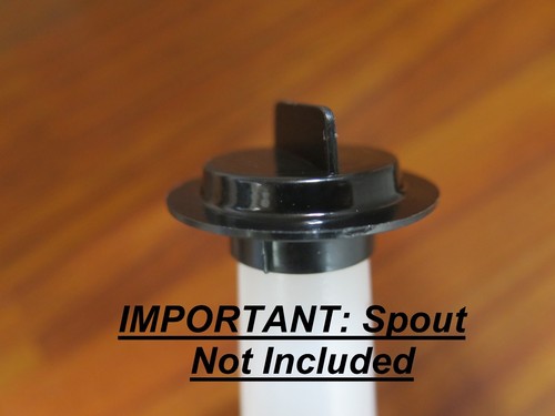 GOTT Gas Can Parts Kit STOPPER CAP +REAR VENT w Gasket Tether Gallon Rubbermaid - Picture 3 of 9