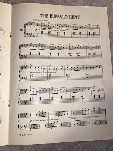 1936 THE COVERED WAGON Sheet Music EASY PIANO SOLO by Thompson 5 Songs - Picture 4 of 4